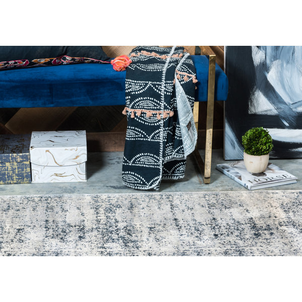 Three Posts™ Dark Blue Rug & Reviews Wayfair